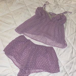 Sheer lilac sleep set